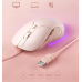 Миша дротова INPHIC B8 ігрова з регульованою RGB підсвіткою та 8800 DPI, рожева
