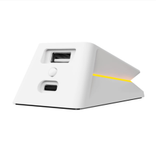 Контактная зарядная база RAPOO P5 с подсветкой RGB-иллюзией для мышек бренда RAPOO, белая