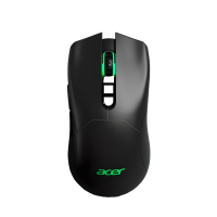 Миша ACER OMW210 ігрова з комбінованим підключенням USB, Bluetooth, USB 2.4ГГц, RGB, 9600 DPI, чорний