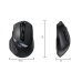 Миша INPHIC DR5 бездротова Bluetooth + USB 2.4ГГц та 2400 DPI, чорний