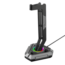 Підставка J10 для навушників, з 2 USB для заряджання та регульованим RGB підсвічуванням Підставка J10 для навушників, з 2 USB для заряджання та регульованим RGB підсвічуванням