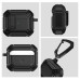Протиударний захисний чохол для AirPods 3 з карабіном і клямкою OPEN (BLACK)