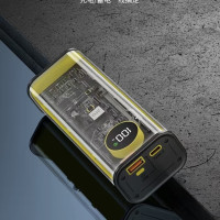 УМБ Міні Powerbank CYBERPUNK INTELLEGENCE P8 з ліхтариком, QC22,5W + PD20W, повербанк, 14000 mAh (orange)