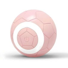 М'ячик кулька для кішок, USB smart іграшка YoYo SS-001 зі ​​світловою індикацією, хаотичним рухом football pink