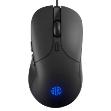 Миша дротова Inphic B2 ігрова з регульованою RGB підсвіткою та 8800 DPI, ЧОРНИЙ матовий