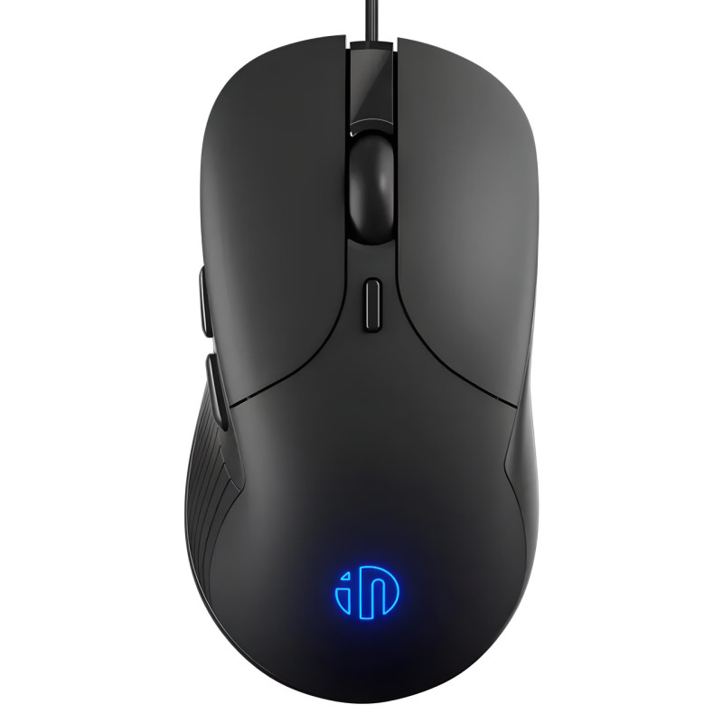 Миша дротова Inphic B2 ігрова з регульованою RGB підсвіткою та 8800 DPI, ЧОРНИЙ матовий