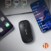 Миша бездротова Inphic M1Pro з підключенням USB 2.4ГГц + Bluetooth, акумулятором, 2400 DPI, матовий чорний