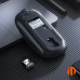Миша бездротова Inphic M1Pro з підключенням USB 2.4ГГц + Bluetooth, акумулятором, 2400 DPI, матовий чорний