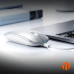 Миша бездротова Inphic M1Pro з підключенням USB 2.4ГГц + Bluetooth, акумулятором, 2400 DPI, срібло