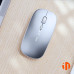 Миша бездротова Inphic M1Pro з підключенням USB 2.4ГГц + Bluetooth, акумулятором, 2400 DPI, срібло
