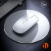 Миша бездротова Inphic M1Pro з підключенням USB 2.4ГГц + Bluetooth, акумулятором, 2400 DPI, срібло