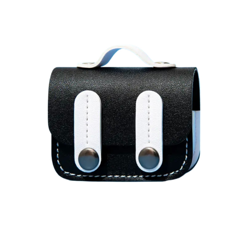 Чохол захисний у вигляді портфеля Yoobao для навушників AirPods PRO із засувками кнопками, чорний з білим