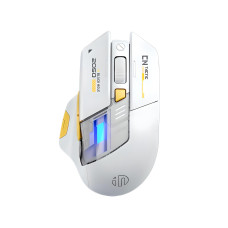 Миша бездротова Inphic A9 Explorer з підключенням Bluetooth, 2.4G, акумулятором, 2400 DPI, white