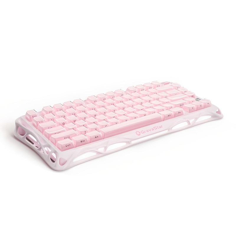 Клавіатура GravaStar Mercury K1 Special Edition із комбінованим підключенням - Sakura Pink
