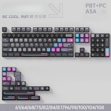 Набір кейкапів GravaStar Cyberpunk для клавіатур, 129 штук