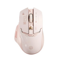 Бездротова миша Inphic F8-II із підключенням USB 2.4G, акумулятором, 2400 DPI, milk tea