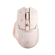Бездротова миша Inphic F8-II із підключенням USB 2.4G, акумулятором, 2400 DPI, milk tea