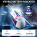 Миша ігрова Inphic IN9 Upgrade з комбінованим підключенням, RGB, 12000 DPI, біло-сірий