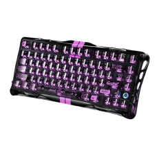 Клавіатура ігрова GravaStar Mercury V75 Lite дротова з магнітними перемикачами - Transparent Black