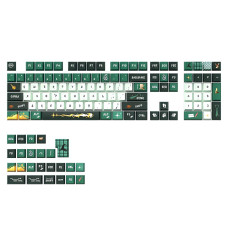 Комплект PBT-кейкапів READSON «Слизерін» (Harry Potter) для клавіатур, 132 штуки