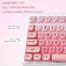 Комплект кейкапів XVX Pink Blush для клавіатури, 132 штуки