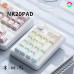 Цифрова клавіатура EWEADN NK20 механічна з комбінованим підключенням, RGB підсвічуванням, white
