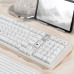 Кейкапи для механічної клавіатури "Minimalist White" з російською розкладкою, 129 клавіш, MO профіль
