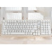 Кейкапи для механічної клавіатури "Minimalist White" з російською розкладкою, 129 клавіш, MO профіль