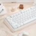 Кейкапи для механічної клавіатури "Minimalist White" з російською розкладкою, 129 клавіш, MO профіль
