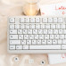 Кейкапи для механічної клавіатури "Minimalist White" з російською розкладкою, 129 клавіш, MO профіль