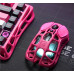 Миша FoWhat C1 (GravaStar) бездротова з RGB-підсвіткою, 4000 DPI, Berry Red