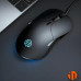 Мышь проводная INPHIC B1 игровая с регулируемой RGB подсветкой и 8800 DPI, ЧЁРНЫЙ матовый
