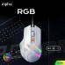 Мышь игровая проводная INPHIC PG1 с RGB подсветкой и 12800 DPI, для геймеров, бело-серый