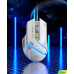 Мышь игровая проводная INPHIC PG1 с RGB подсветкой и 12800 DPI, для геймеров, бело-серый