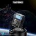 Портативна Bluetooth колонка Transformers TF-Y02 Megatron з басами, RGB-підсвічуванням, 1800 mAh, сіра