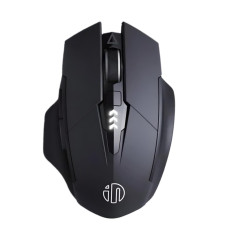 Мышь беспроводная INPHIC A1 с подключением USB 2.4Gz + Bluetooth, с аккумулятором и 2400 DPI, mate black