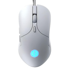 Мышь проводная INPHIC B1 игровая с регулируемой RGB подсветкой и 8800 DPI, БЕЛЫЙ