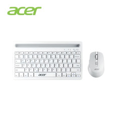 Бездротовий комплект ACER клавіатура OKR212 + миша M155, Bluetooth+USB2.4 ГГц, з акумулятором, білий+бежевий