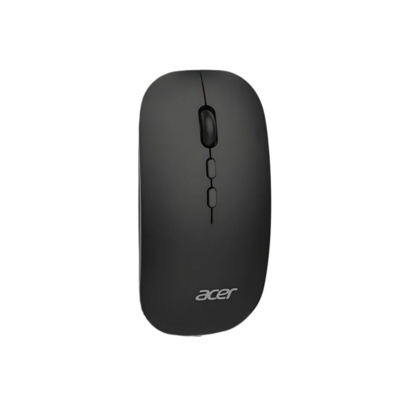 Миша бездротова ACER OMR050 з підключенням USB 2.4ГГц + Bluetooth, акумулятором, 1600 DPI, матовий чорний