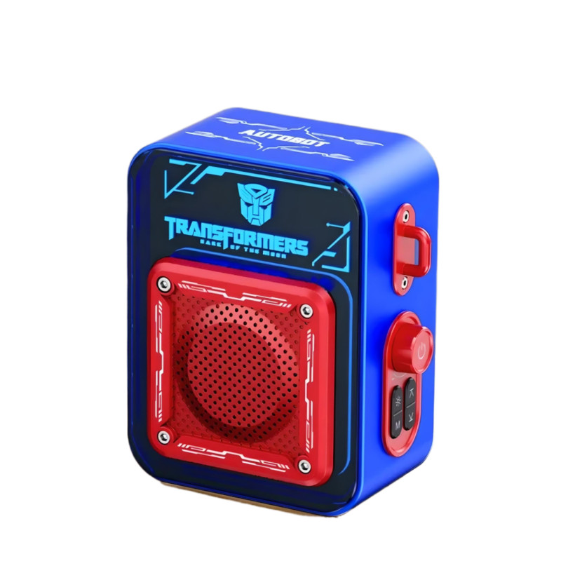 Портативна Bluetooth колонка Transformers TF-Y02 Optimus Prime з басами, RGB-підсвічуванням, 1800 mAh, синя