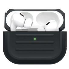 Захисний силіконовий чохол Yoobao для навушників AirPods PRO 2 з карабіном, чорний